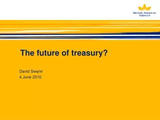 The future of treasury?