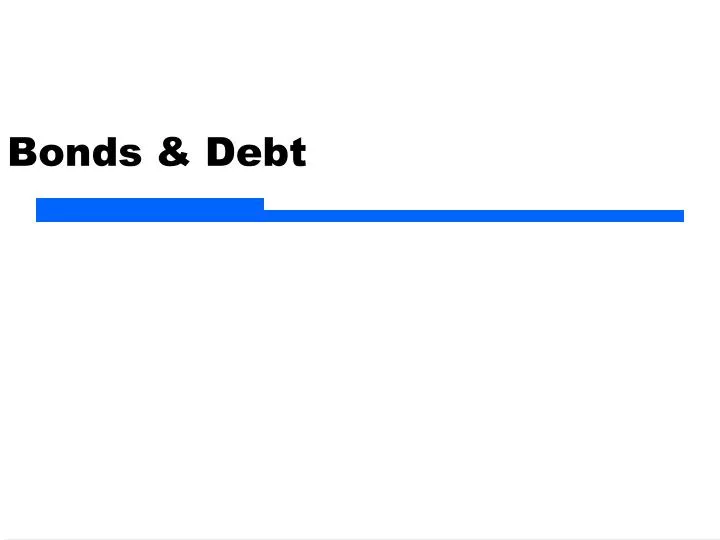 bonds debt