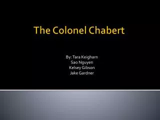 The Colonel Chabert