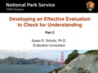Developing an Effective Evaluation to Check for Understanding Part 2