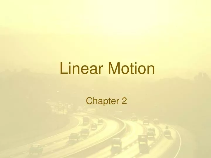 linear motion