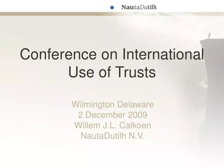 conference on international use of trusts