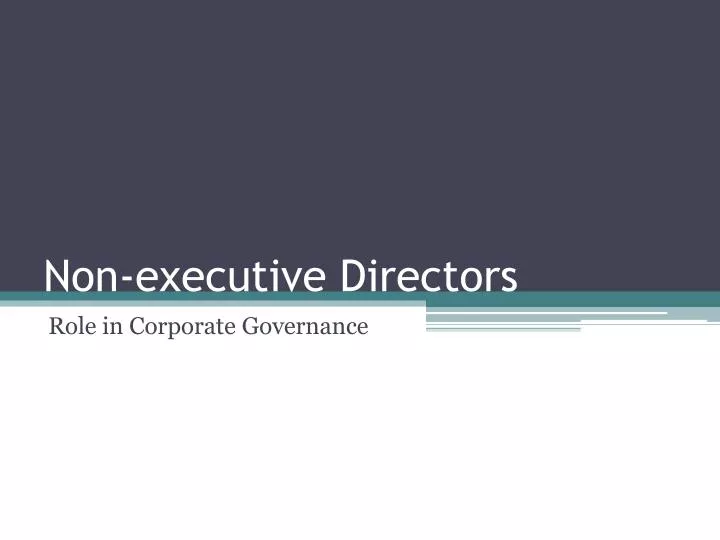 non executive directors