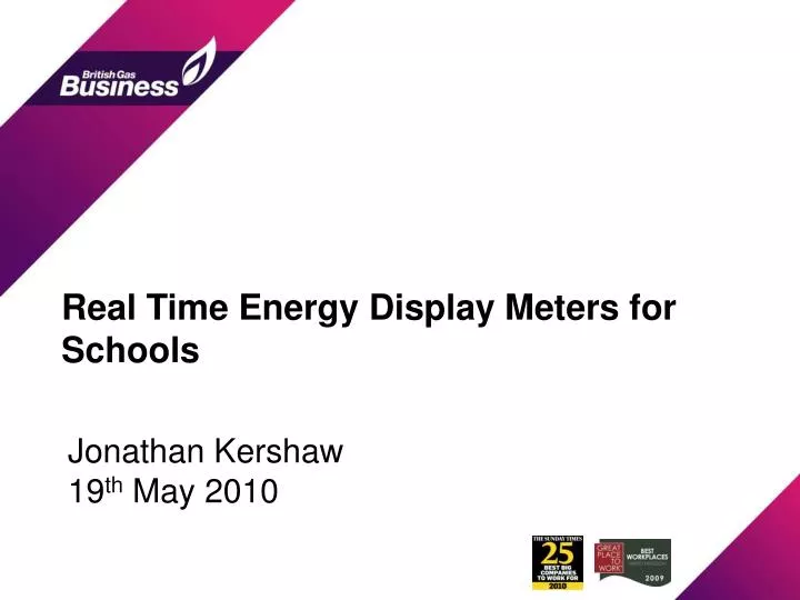 real time energy display meters for schools