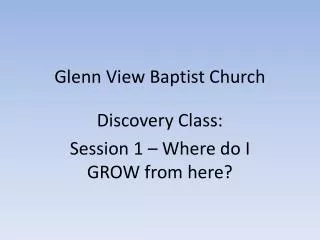 Glenn View Baptist Church