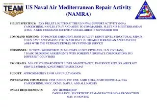 US Naval Air Mediterranean Repair Activity (NAMRA)