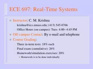 ECE 697: Real-Time Systems