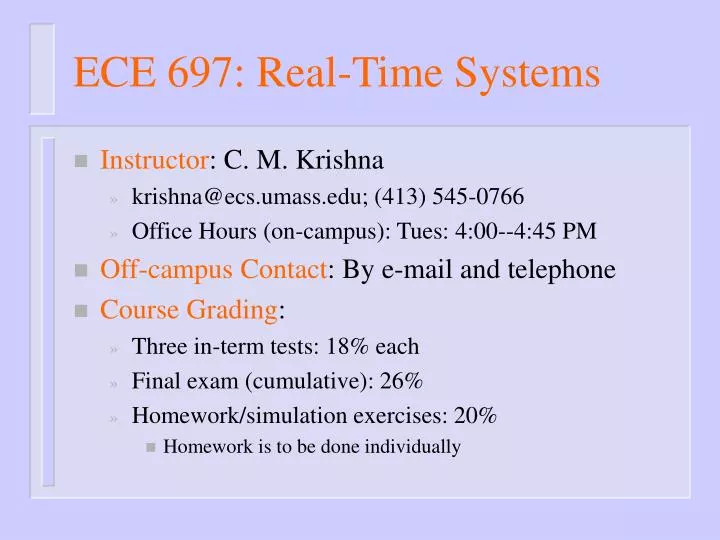 ece 697 real time systems