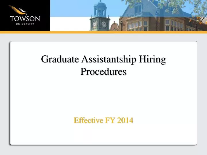 graduate assistantship hiring procedures