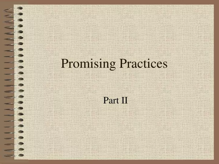 promising practices