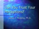 Can You Trust Your Perceptions? - slide 1