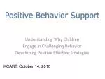 Positive Behavior Support - slide 1