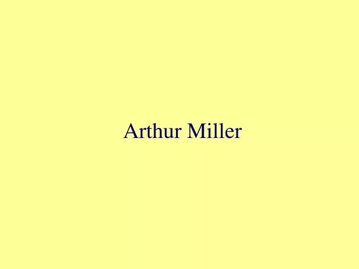 arthur miller