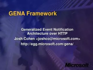 GENA Framework