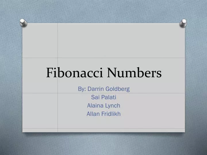 fibonacci numbers