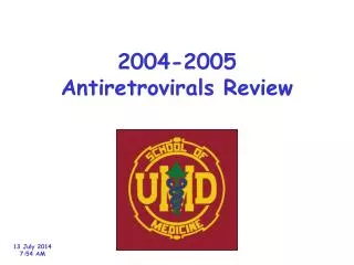 2004-2005 Antiretrovirals Review