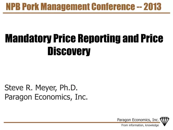 npb pork management conference 2013