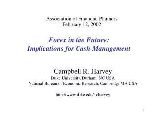 Forex in the Future: Implications for Cash Management