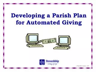 Developing a Parish Plan for Automated Giving