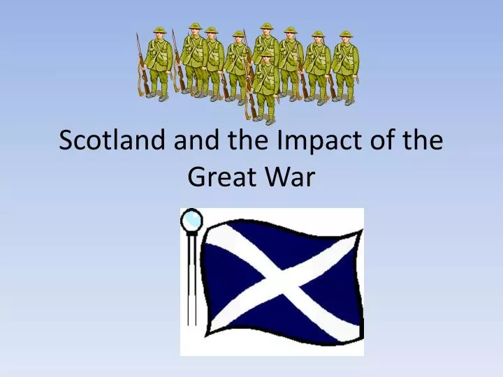 scotland and the impact of the great war