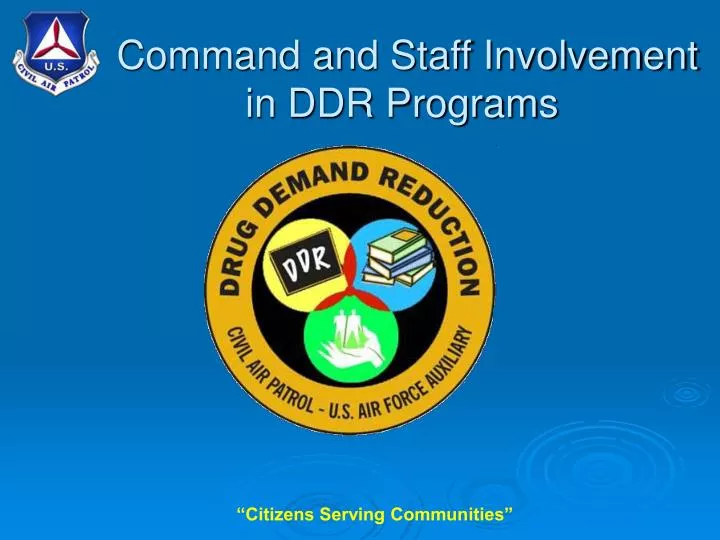 command and staff involvement in ddr programs