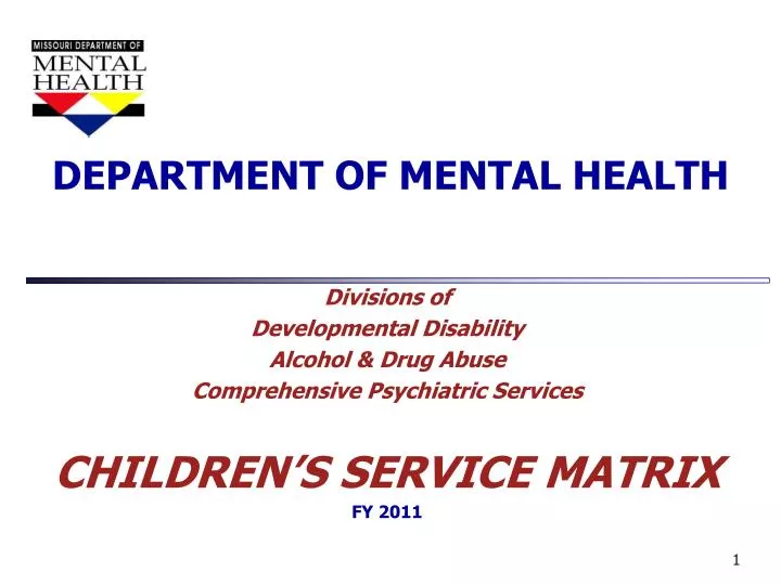 department of mental health