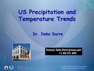 US Precipitation and Temperature Trends