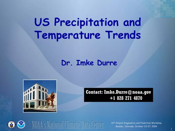 us precipitation and temperature trends