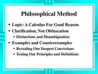 philosophical method