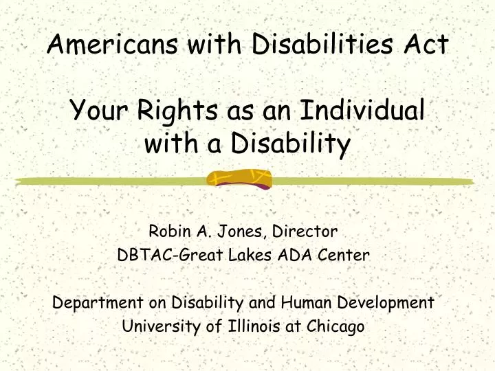 americans with disabilities act your rights as an individual with a disability