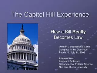 The Capitol Hill Experience