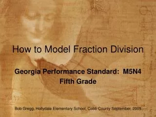 How to Model Fraction Division