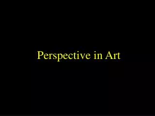 Perspective in Art