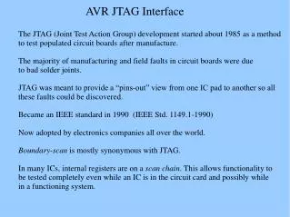 AVR JTAG Interface