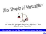 The Treaty of Versailles - slide 1