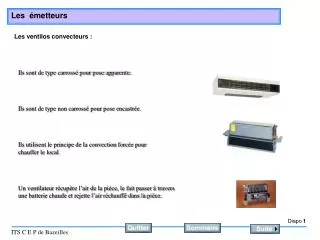 les ventilos convecteurs