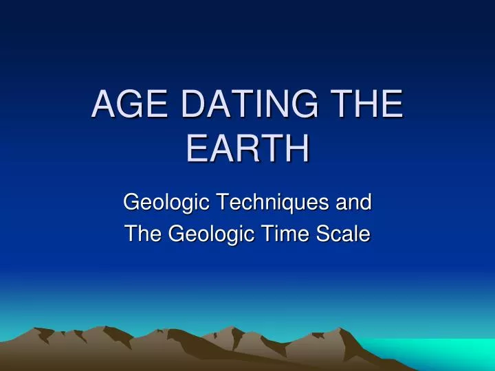 age dating the earth