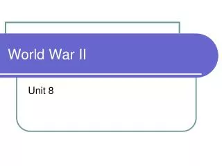 World War II