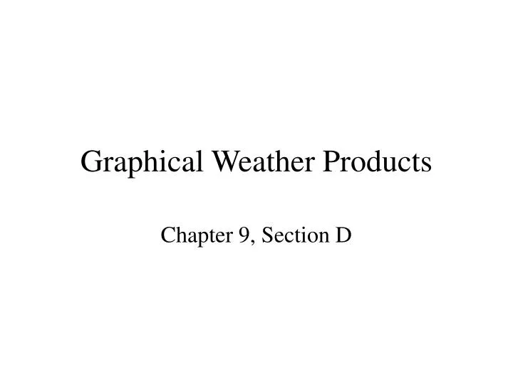 graphical weather products