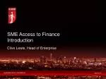 SME Access to Finance Introduction - slide 1