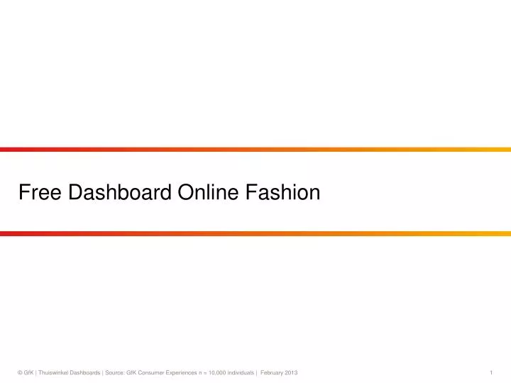 free dashboard online fashion