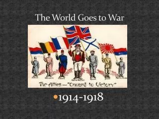 the world goes to war