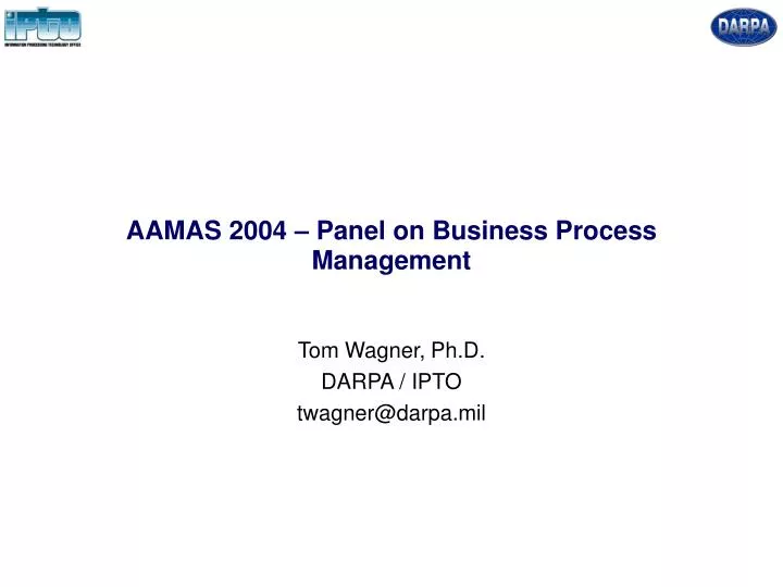aamas 2004 panel on business process management