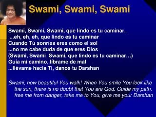 Swami, Swami, Swami