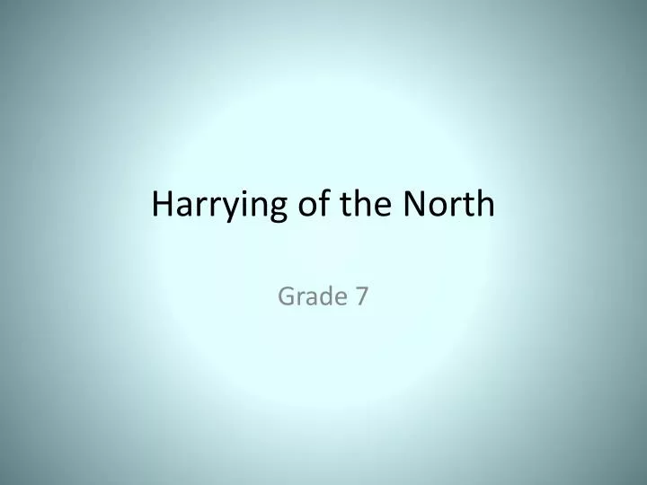 harrying of the north