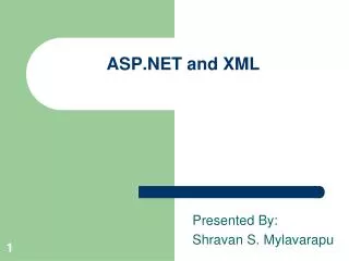 ASP.NET and XML