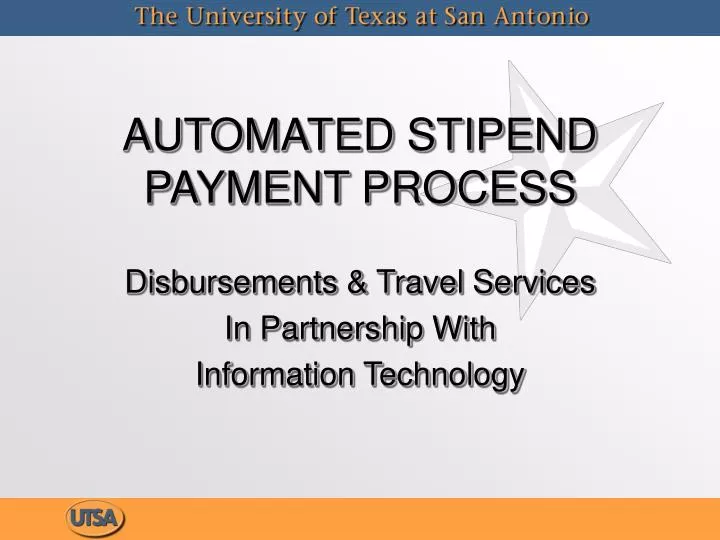automated stipend payment process
