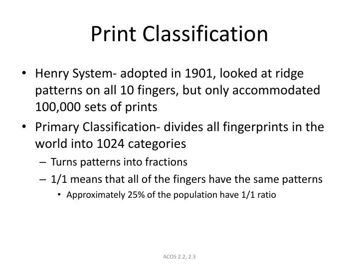 print classification