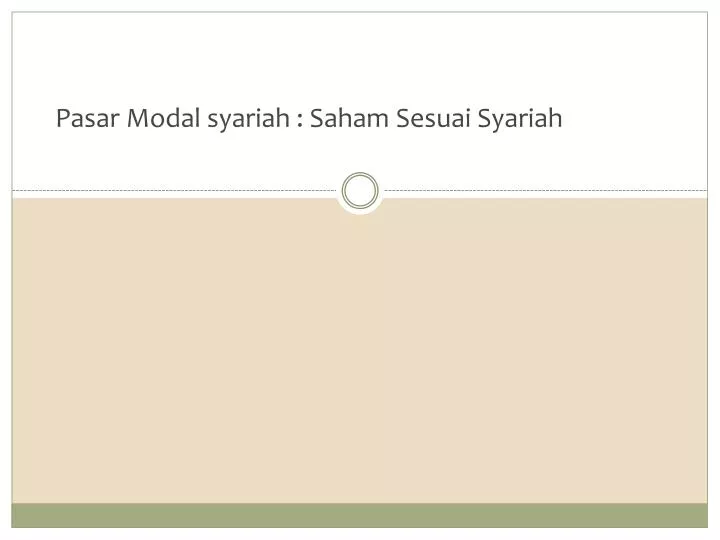 pasar modal syariah saham sesuai syariah