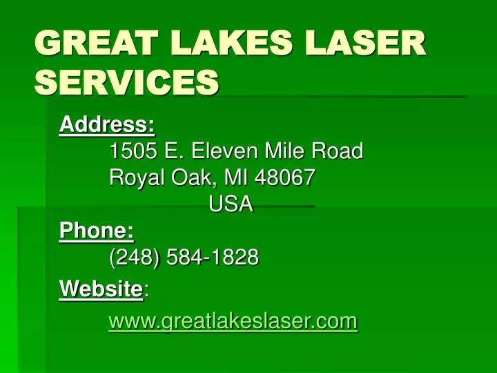 great lakes laser services